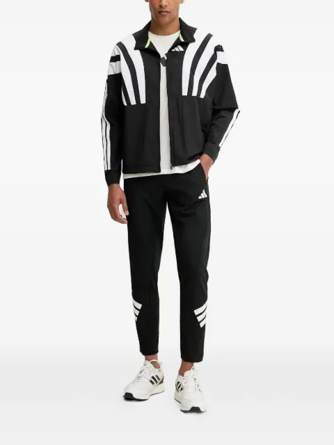 adidas Adizero striped zip-up sport jacket