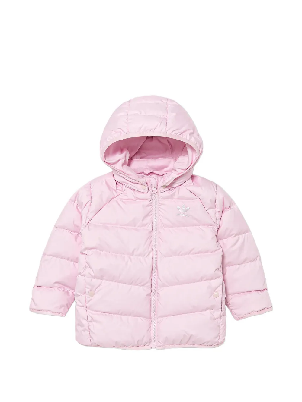 adidas Kids hooded quilted jacket - Rosa