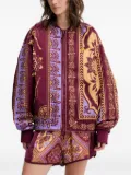 adidas patterned bomber jacket - Red
