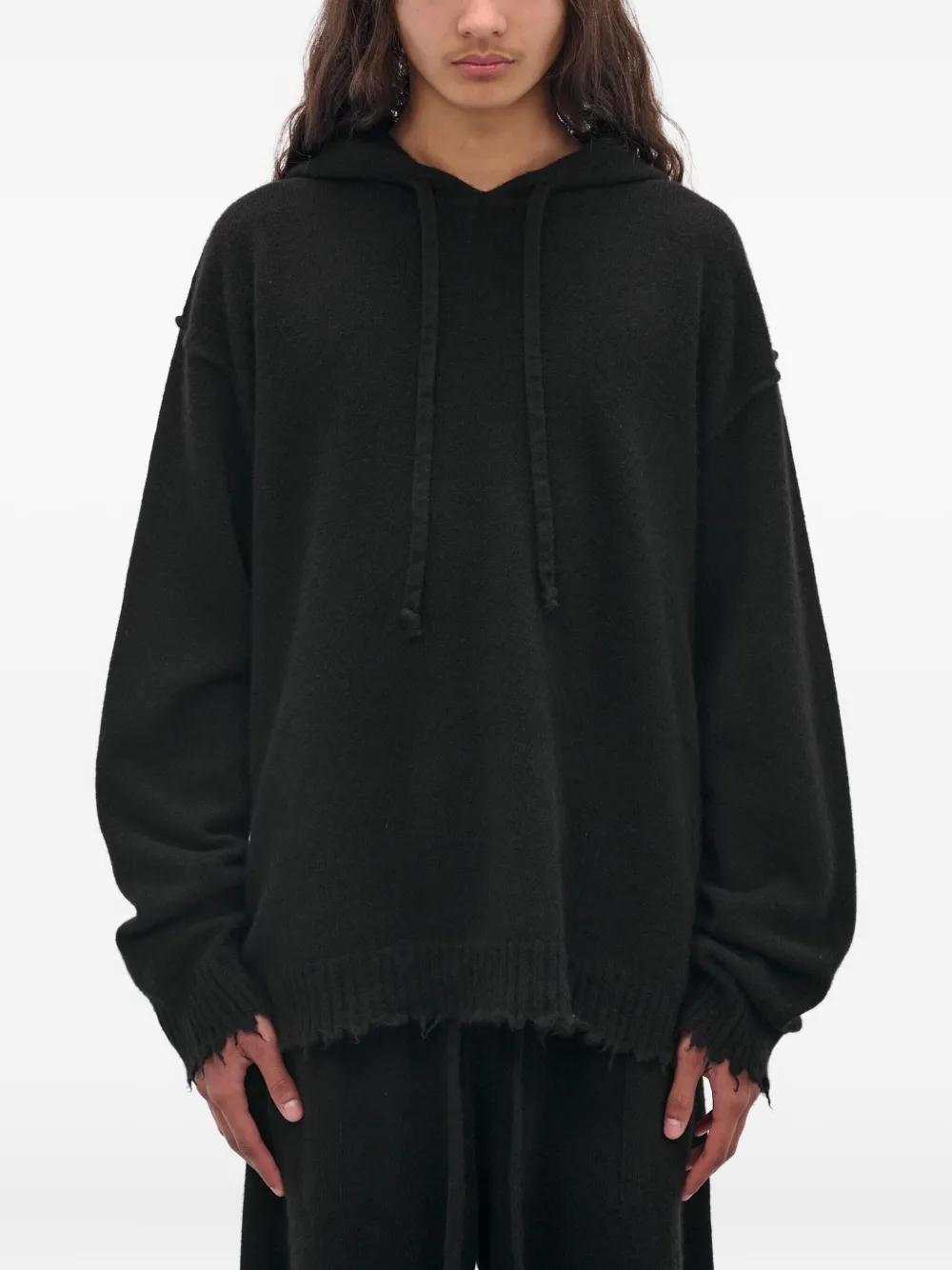 Uma Wang cashmere hoodie | Black | Image 1