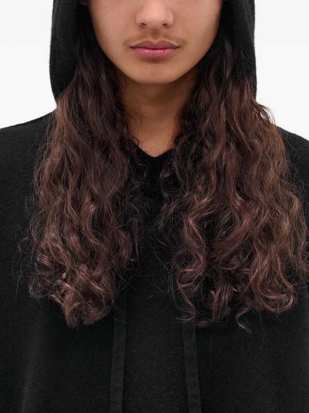 Uma Wang Kasjmier hoodie Zwart