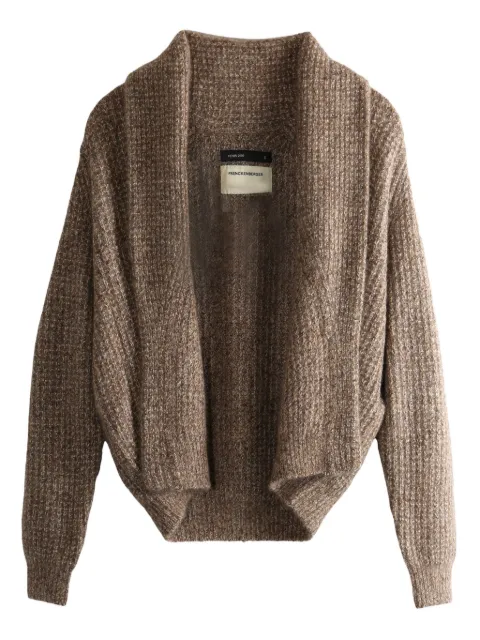 Frenckenberger shawl-collar ribbed cardigan