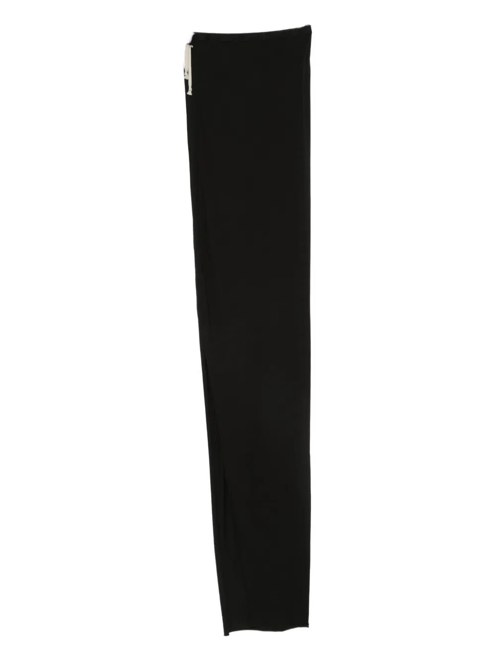 Rick Owens Drkshdw Drawstring Side-slit Maxi Skirt In Black
