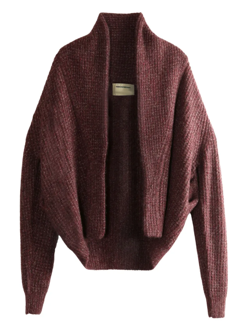 Frenckenberger shawl-collar knitted cardigan | Red | Image 1