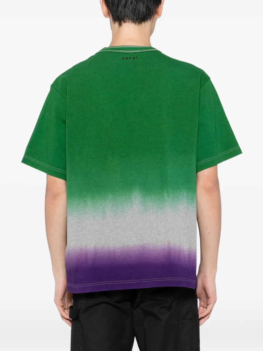 sacai T-shirt met kleurverloop Groen