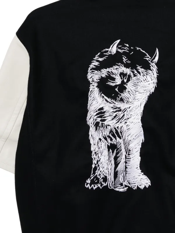 Sacai Where The Wild Thing Are Bomber Jacket | Blue | FARFETCH NZ