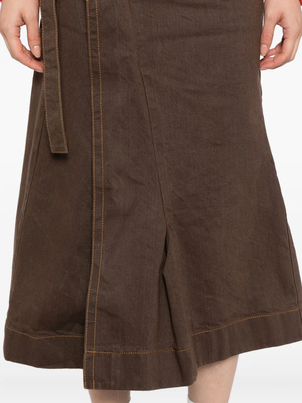 sacai Wikkelrok Bruin