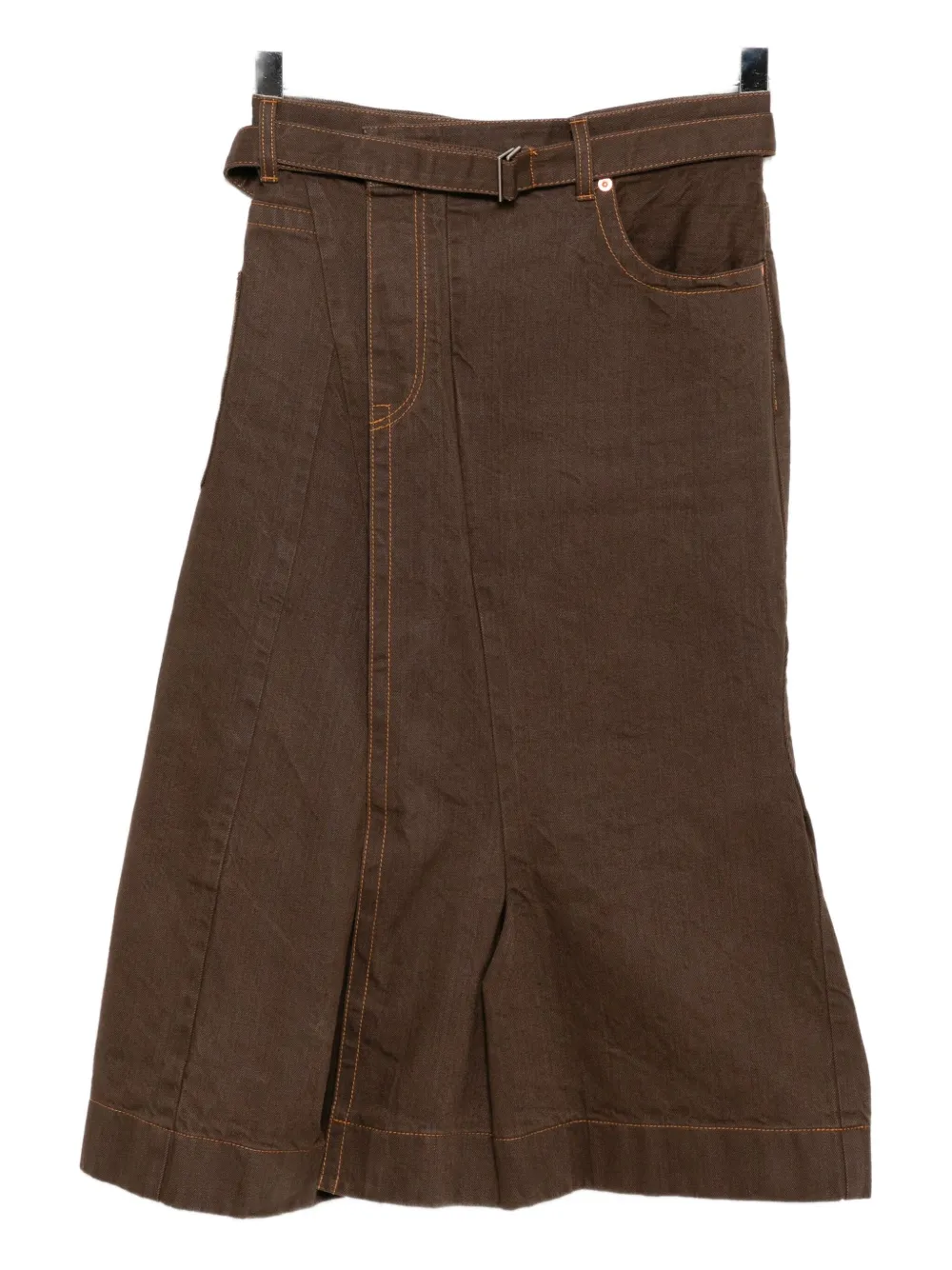 Sacai Wikkelrok Bruin