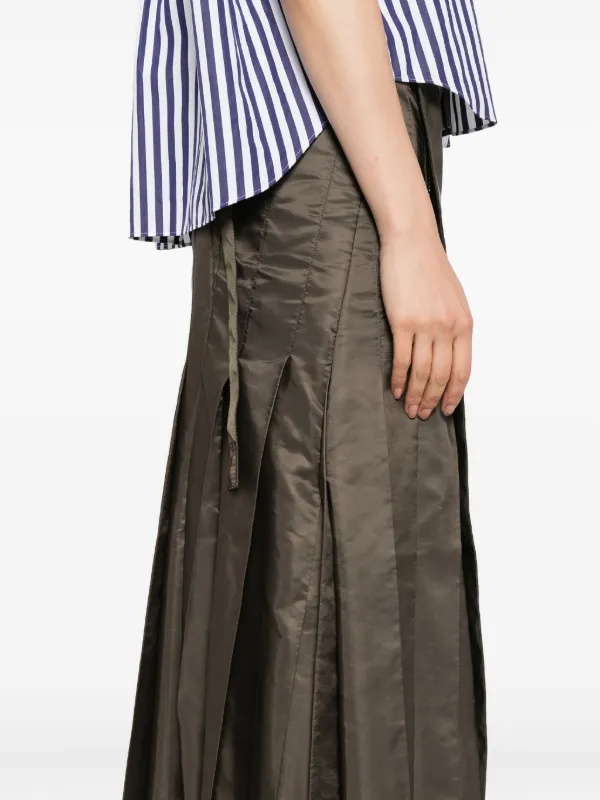 Sacai (サカイ) 19AW チェック切替 プリーツ ラップ スカート sacai - Sacai チェック柄 プリーツ スカートの通販 by CYCLE