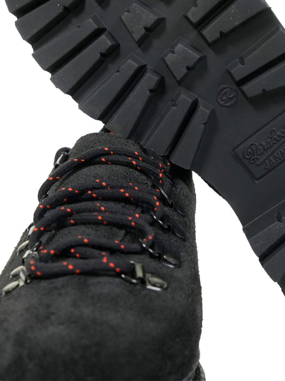 Paraboot Lace-up Low-top Suede Shoes In Black