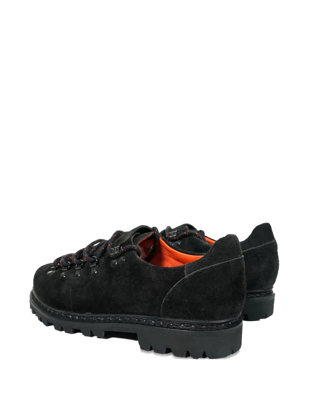 Paraboot Lace-up Low-top Suede Shoes In Black