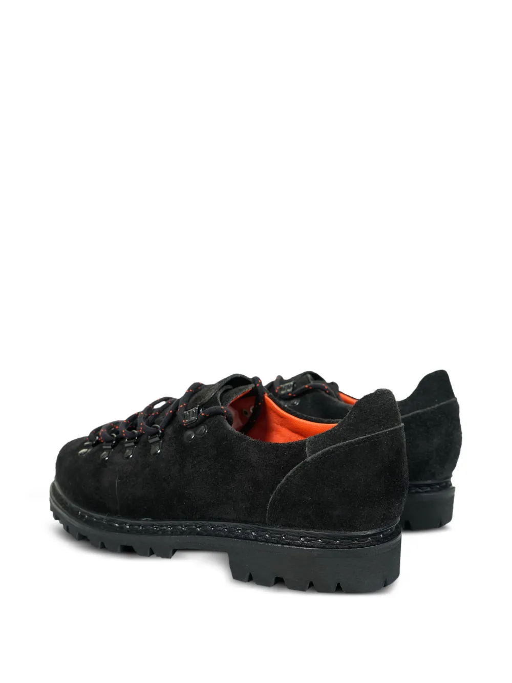 Paraboot lace-up low-top suede shoes Black