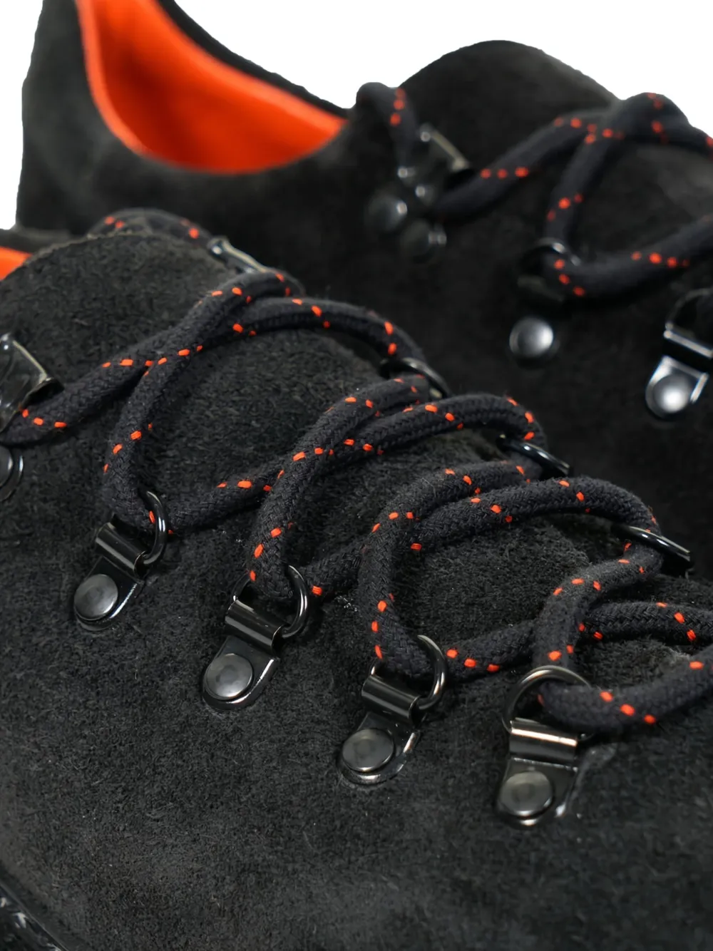 Paraboot lace-up low-top suede shoes Black