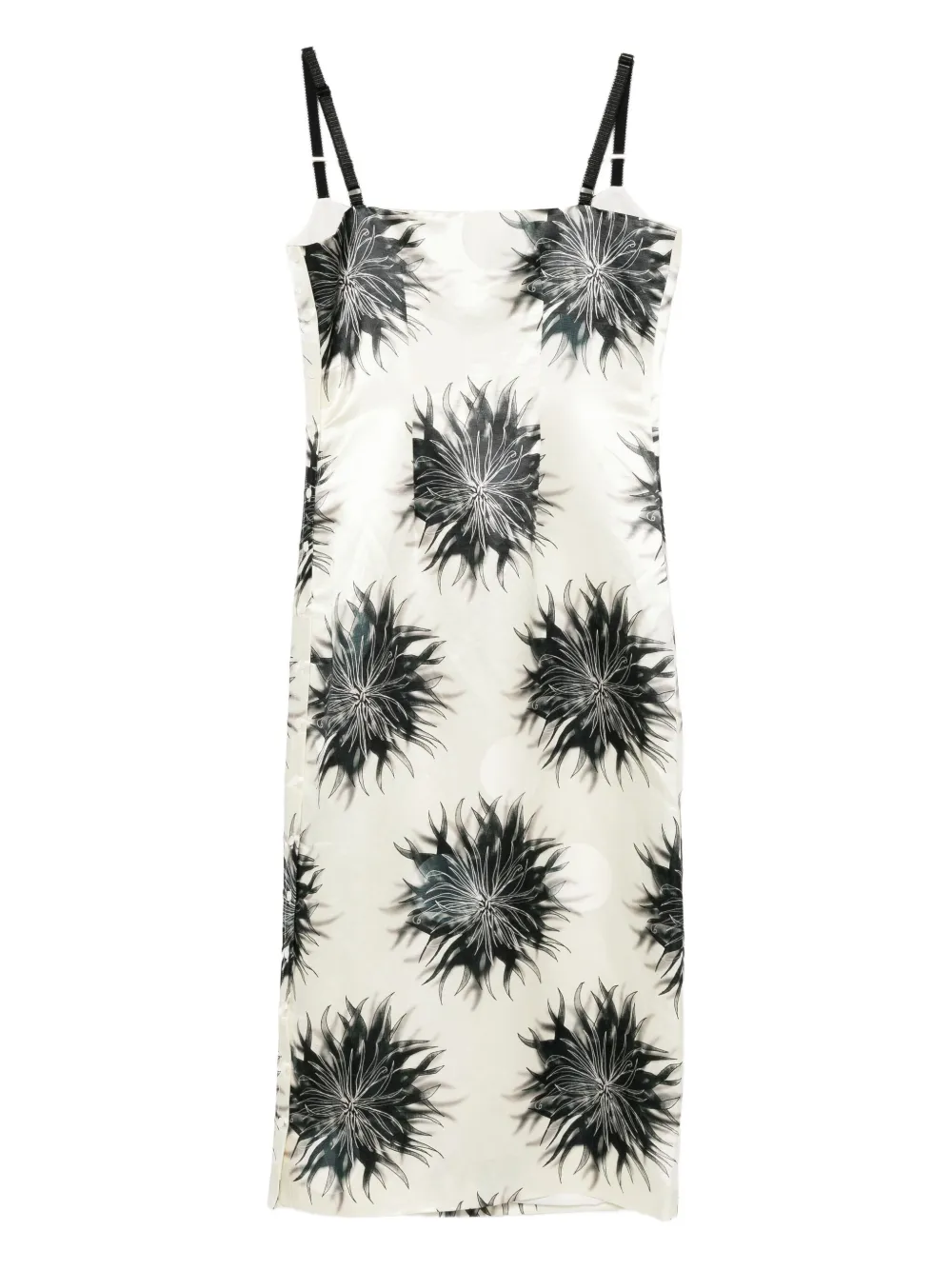 SAMUEL GUÌ YANG Jurk met bloemenprint - Beige