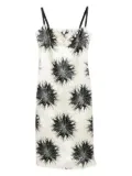 SAMUEL GUÌ YANG floral print dress - Neutrals
