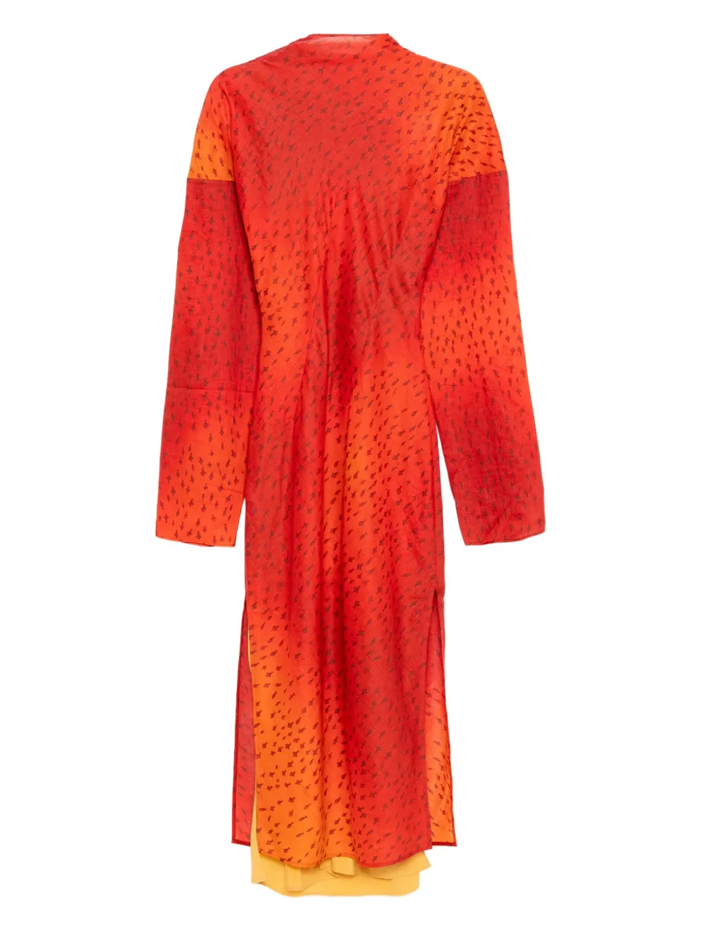 SAMUEL GUÌ YANG Willow jurk met lava-vis - Rood