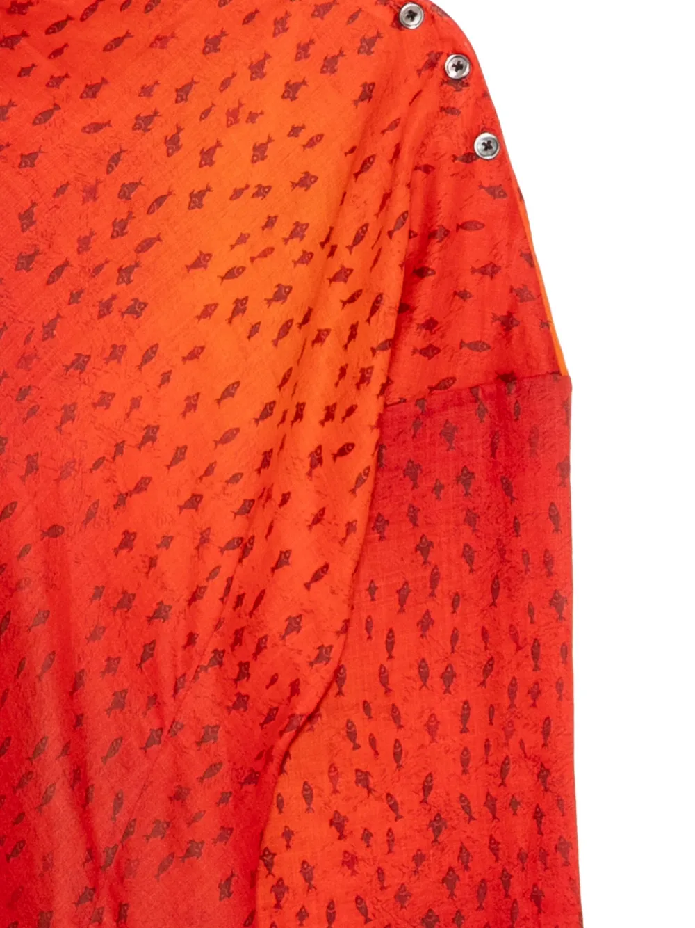 SAMUEL GUÌ YANG Willow jurk met lava-vis Rood