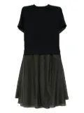 sacai patchwork dress - Blue