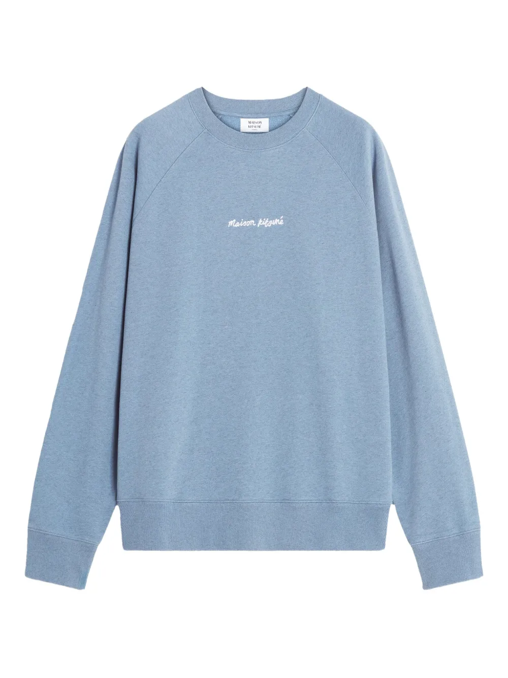 Maison Kitsuné ラグランスリーブ スウェットシャツ - ブルー Maison Kitsuné ラグランスリーブ スウェットシャツ - ブルー