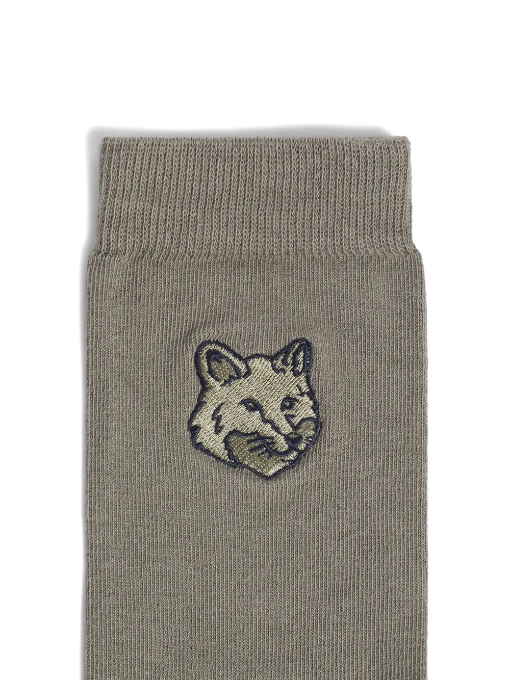 Maison Kitsuné fox-embroidered cotton socks | Image 2