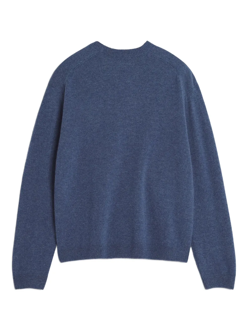 Maison Kitsuné Wollen trui met vossenkop Blauw