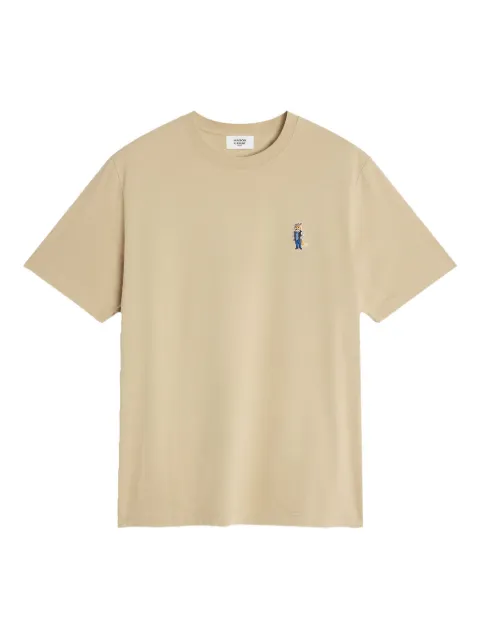 Maison Kitsuné fox-embroidered cotton T-shirt