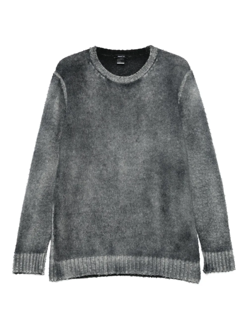 Avant Toi frayed crew-neck sweater - グレー Avant Toi frayed crew-neck sweater - グレー