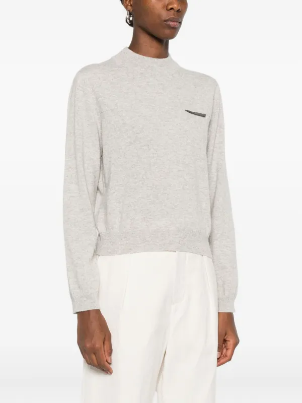 Brunello Cucinelli クルーネック セーター | グレー | FARFETCH JP