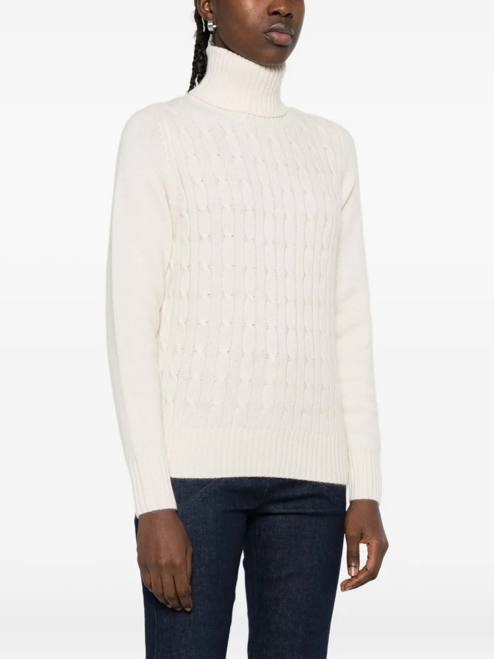 Allude Kabelgebreide coltrui Beige