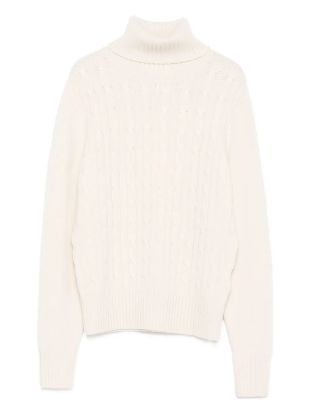 Allude cable-knit turtleneck sweater | Neutrals | Image 1
