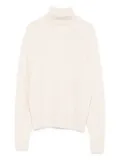 Allude cable-knit turtleneck sweater - Neutrals