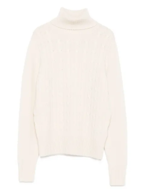 Allude cable-knit turtleneck sweater