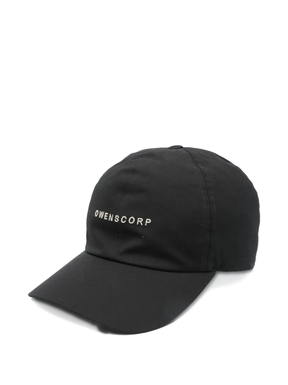 Rick Owens Logo Embroidered Snapback Baseball Cap In Black