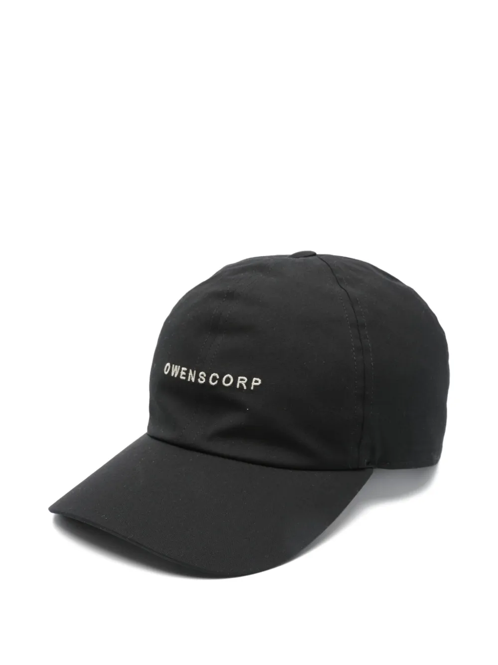 Rick Owens Honkbalpet met geborduurd detail Zwart