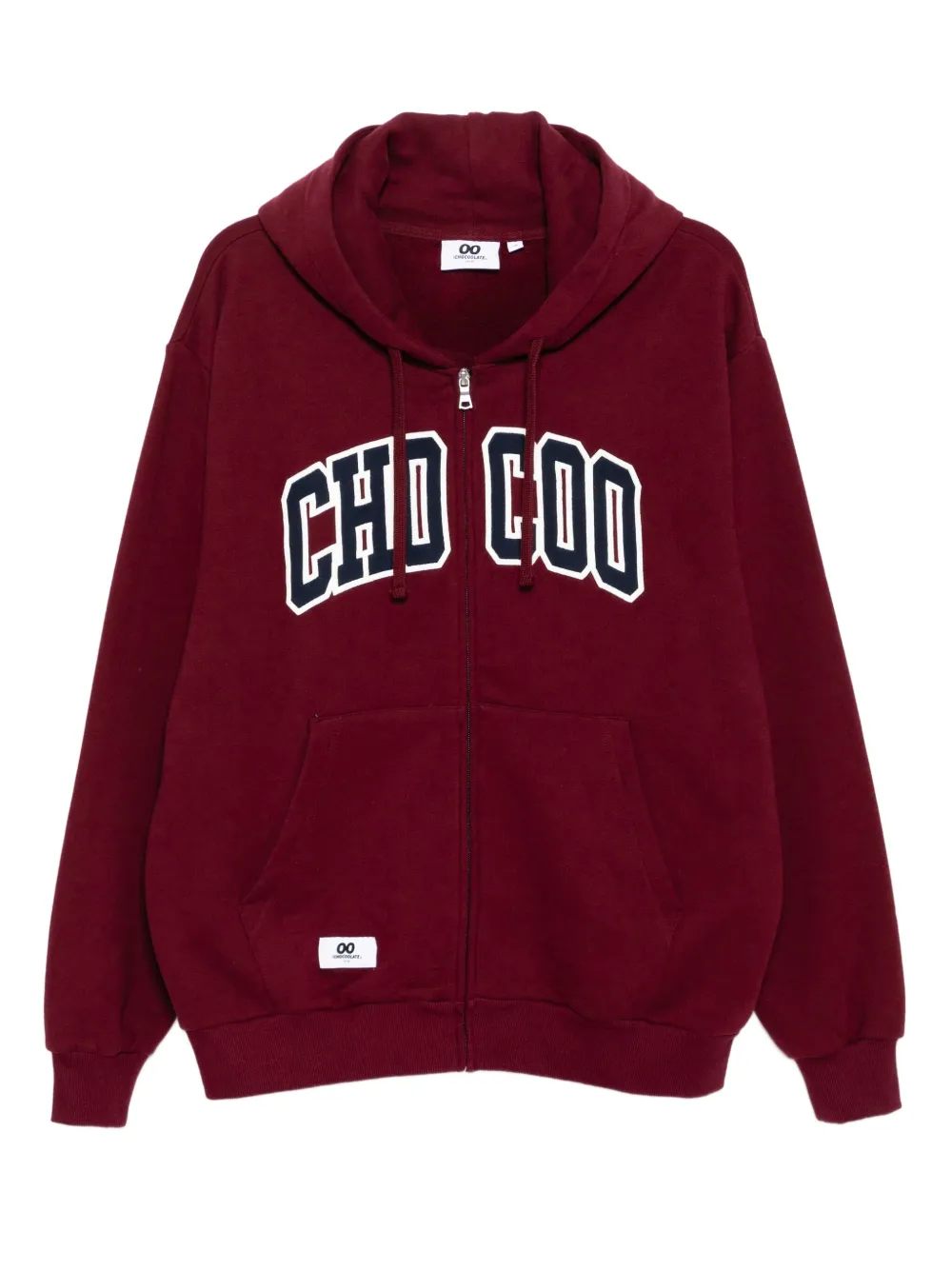CHOCOOLATE logo-embroidered hoodie | Red | Image 1