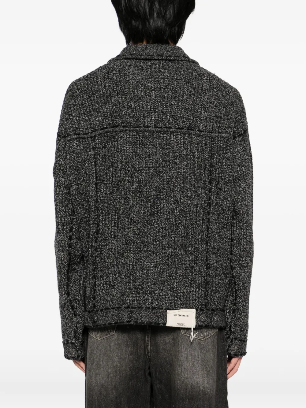 FIVE CM Gebreide jas Zwart