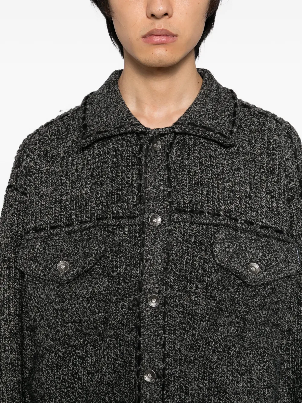 FIVE CM Gebreide jas Zwart