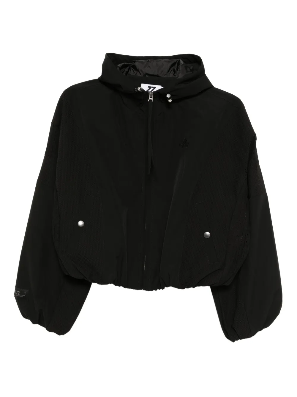 Izzue Logo-embroidered Jacket In Black