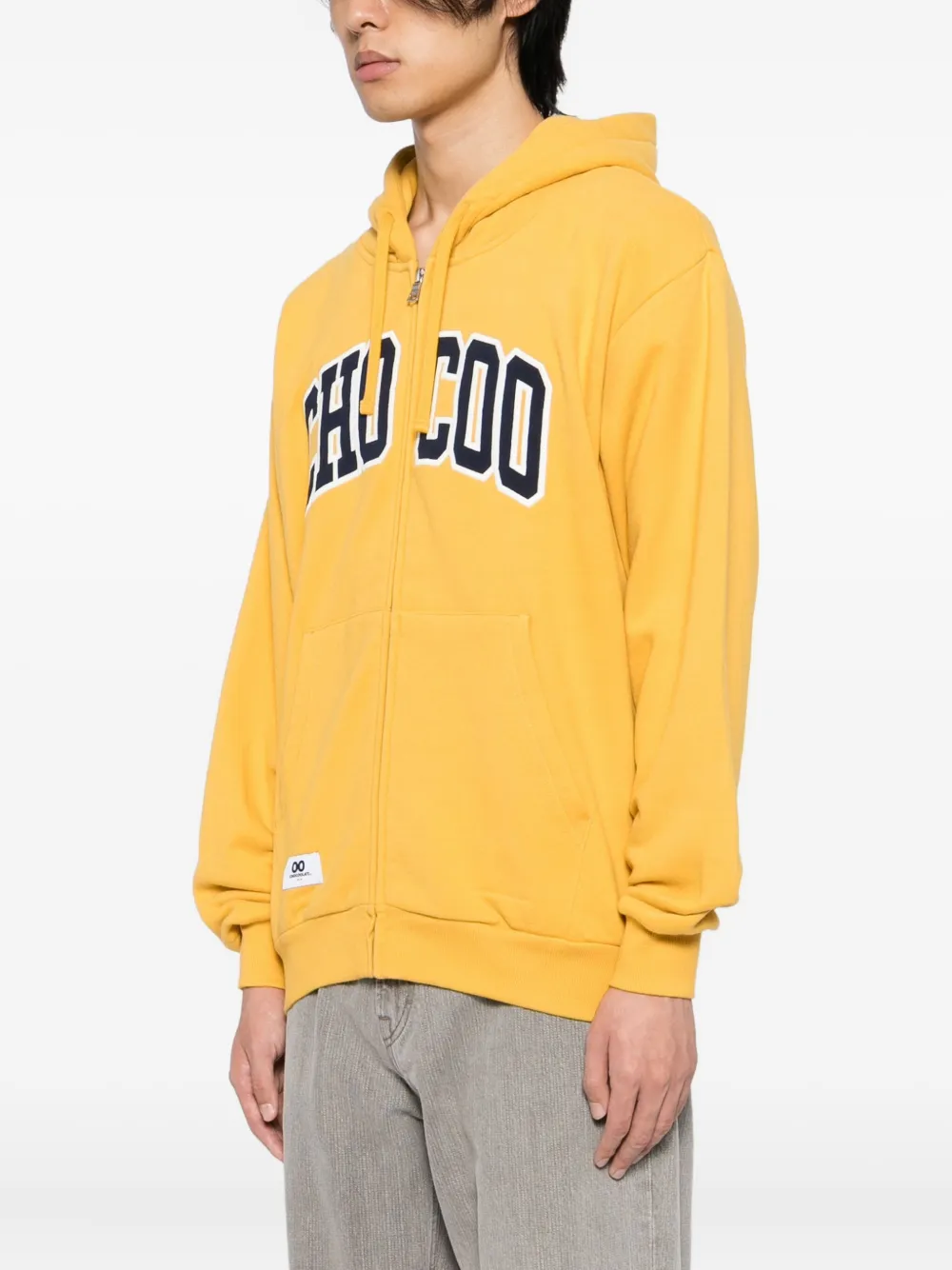 Chocoolate Logo-embroidered Hoodie In Yellow