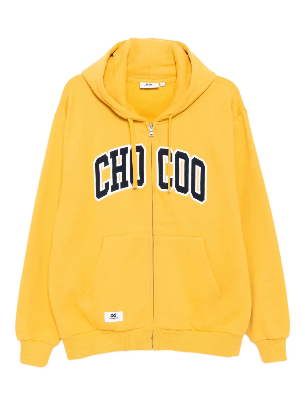 CHOCOOLATE logo-embroidered hoodie | Yellow | Image 1
