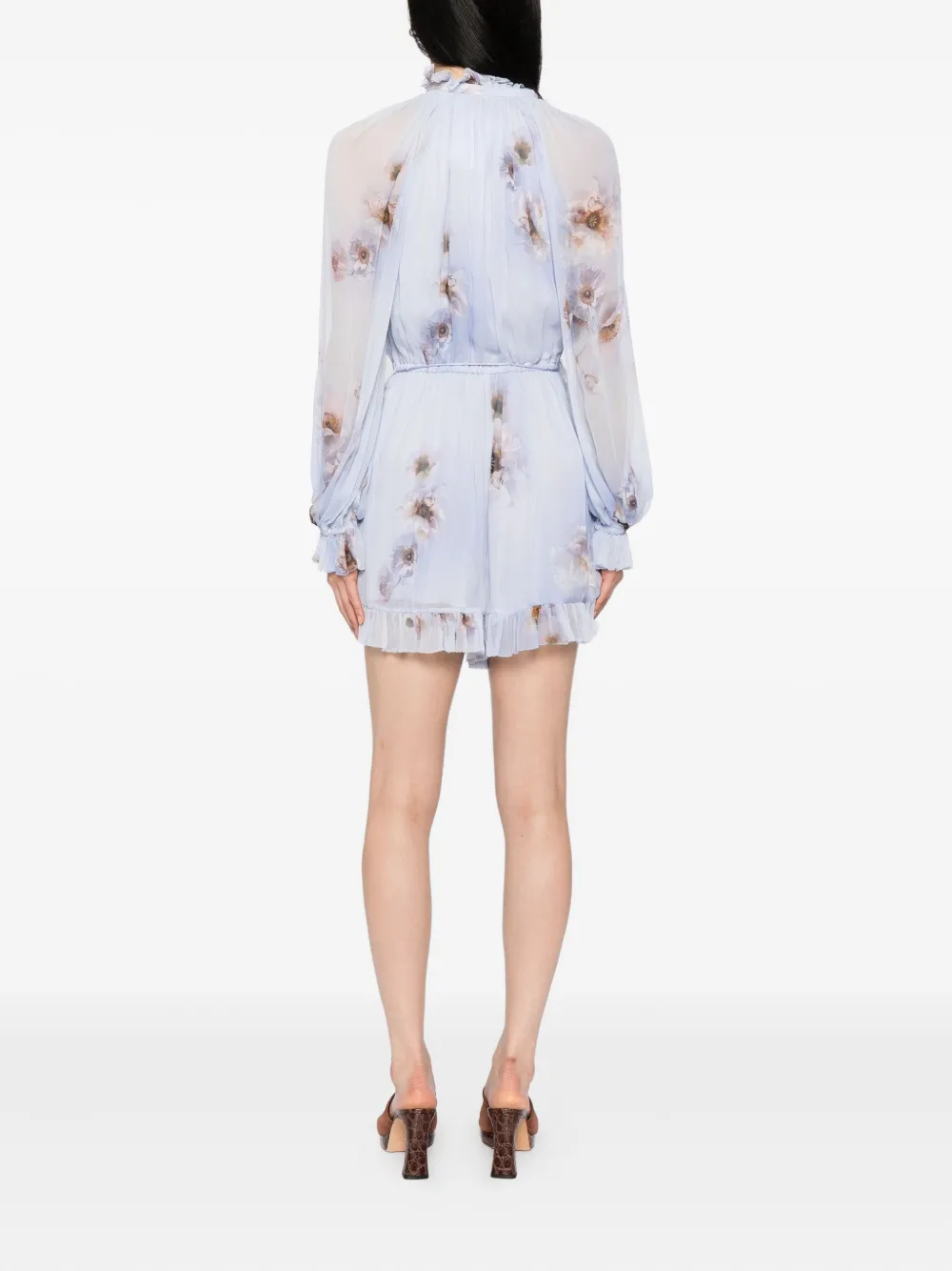 Zimmermann Hypnotic Playsuit In Purple