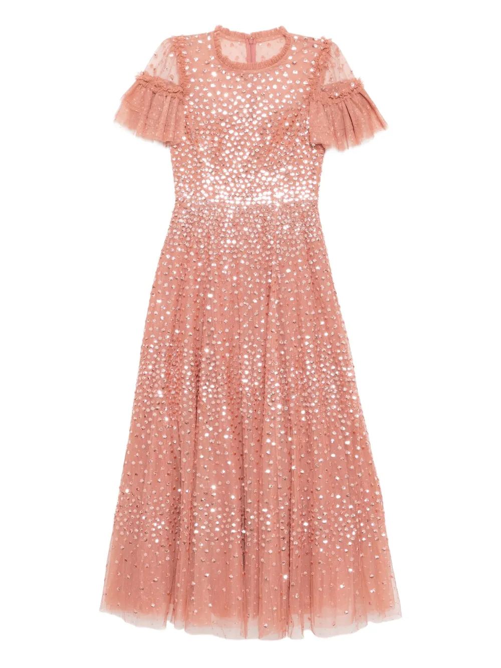 Needle & Thread Jurk verfraaid met pailletten Roze