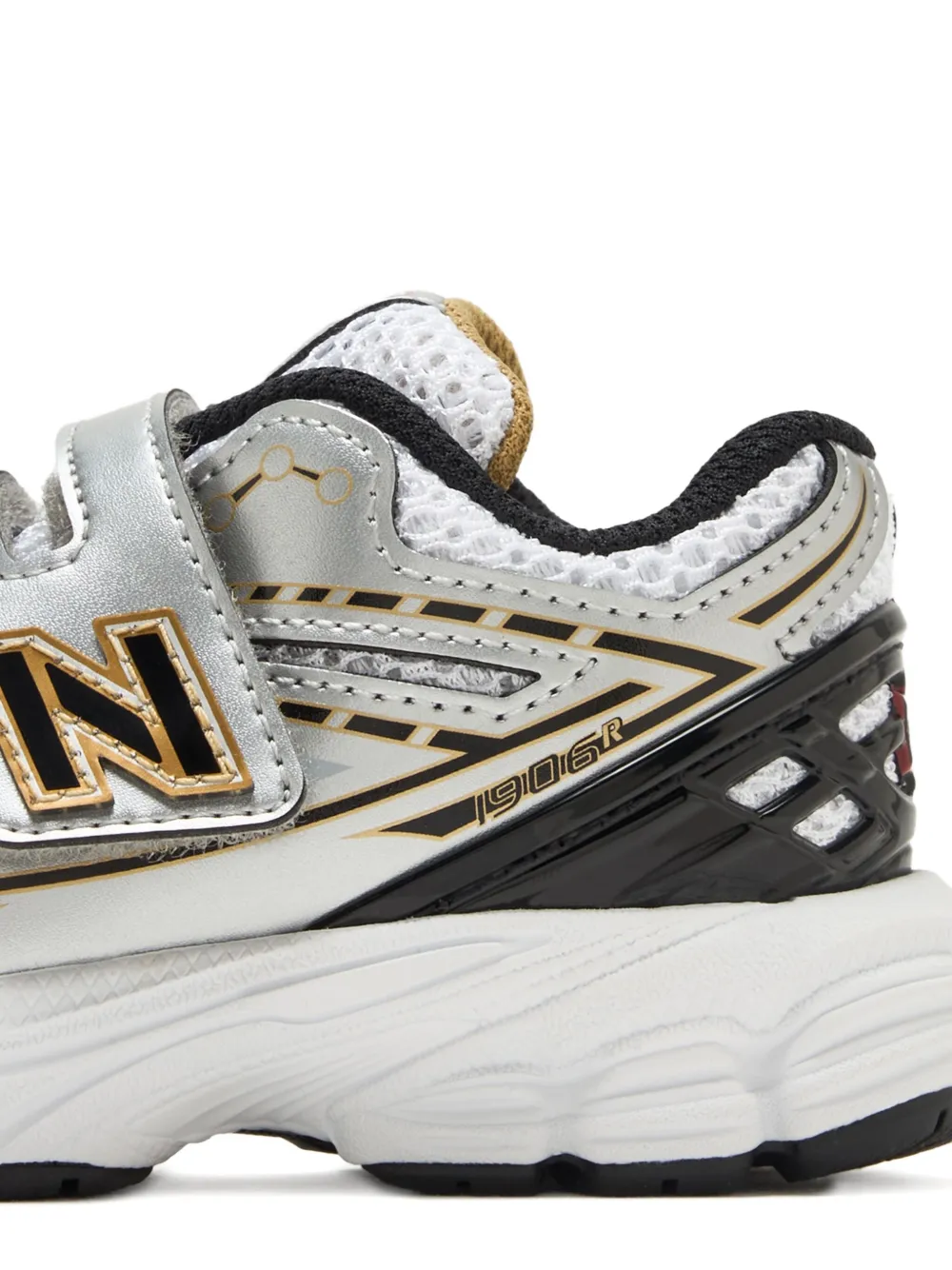 New Balance Kids 1906 metallic-effect sneakers Grey