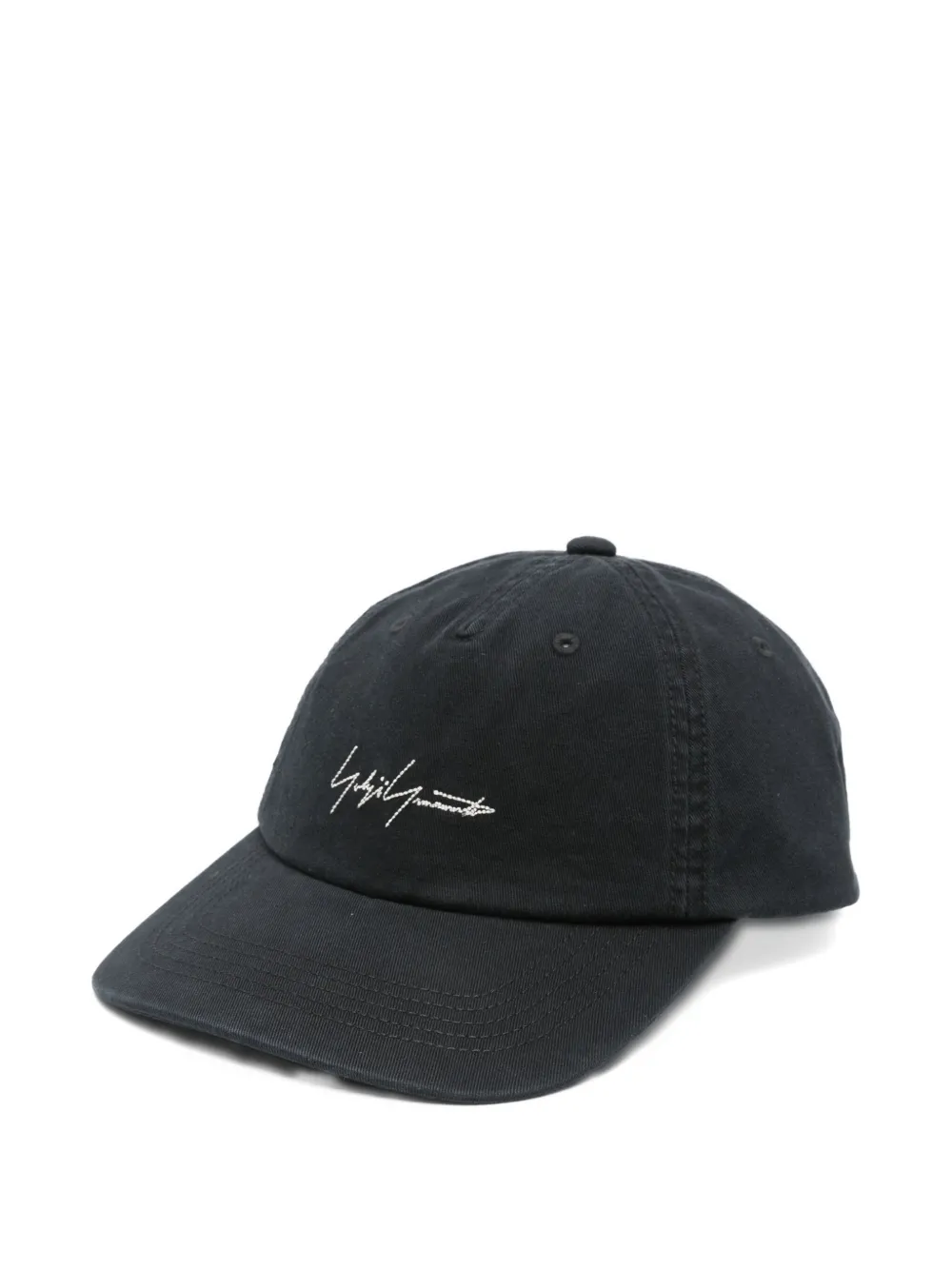 Y-3 Logo-embroidered Baseball Cap In Black