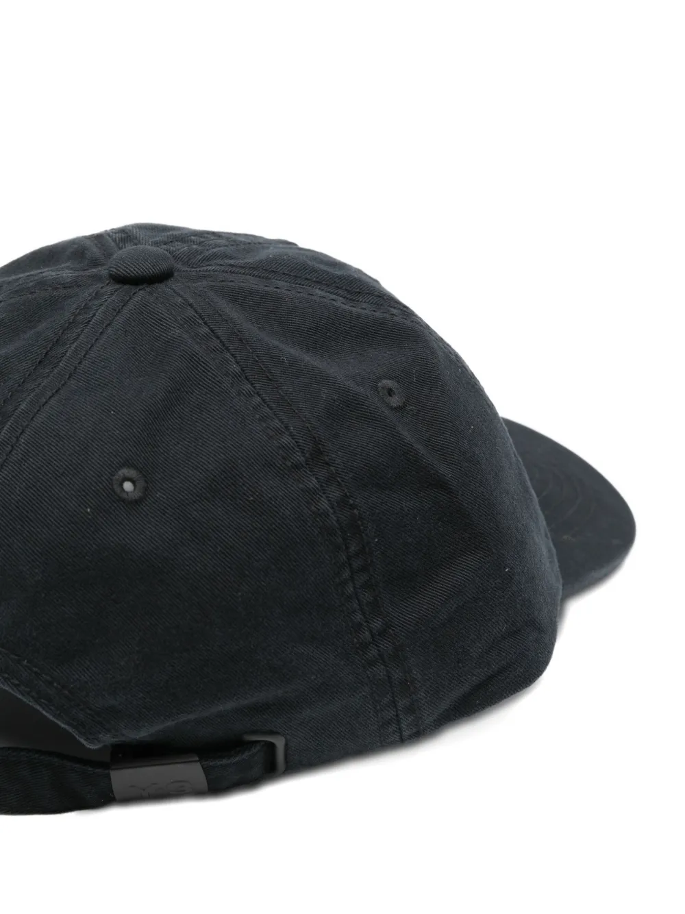 Y-3 logo-embroidered baseball cap Zwart
