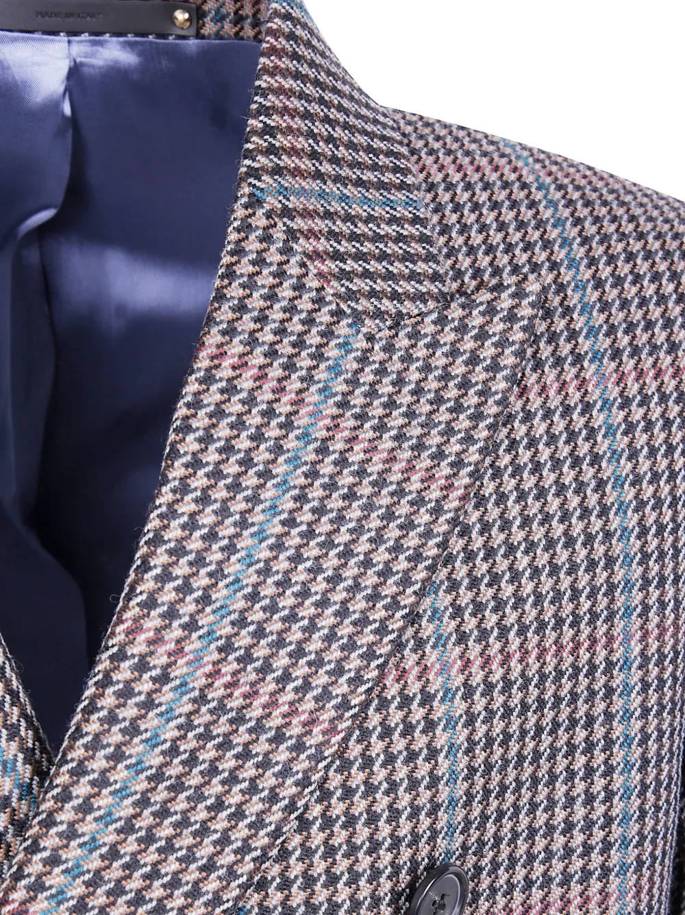 Paul Smith checked-pattern double-breasted coat Bruin