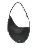Soeur Wino crescent sheepskin shoulder bag - Black