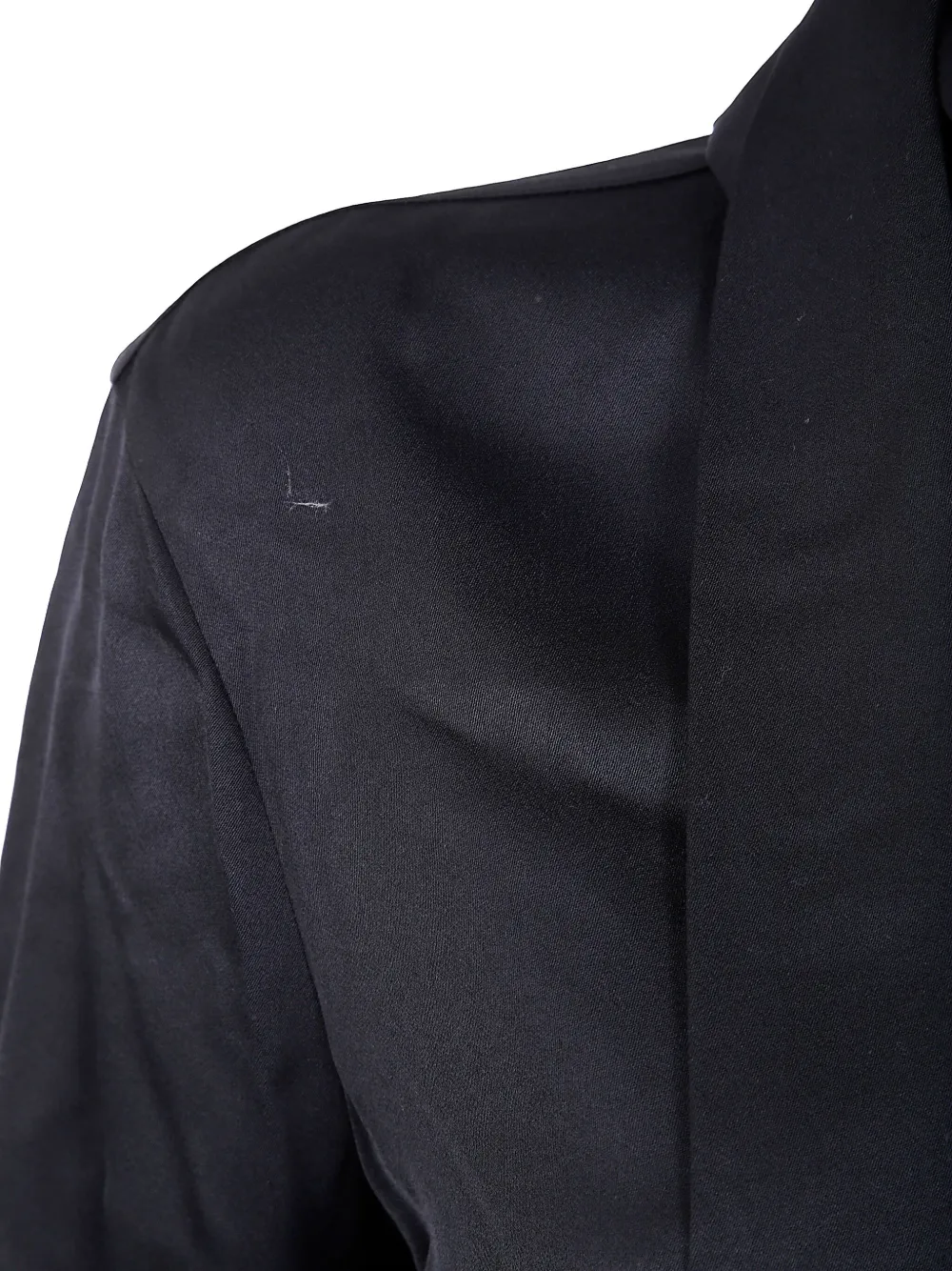 JOSEPH Satijnen blouse met gestrikte hals Zwart