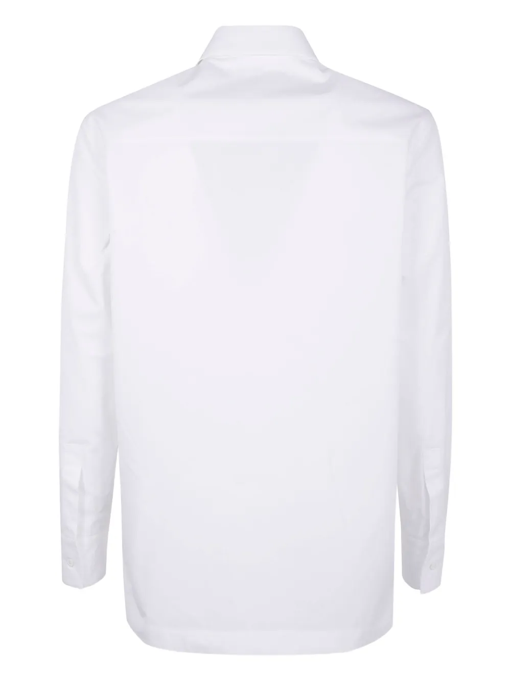 Jil Sander tie-neck shirt - Wit