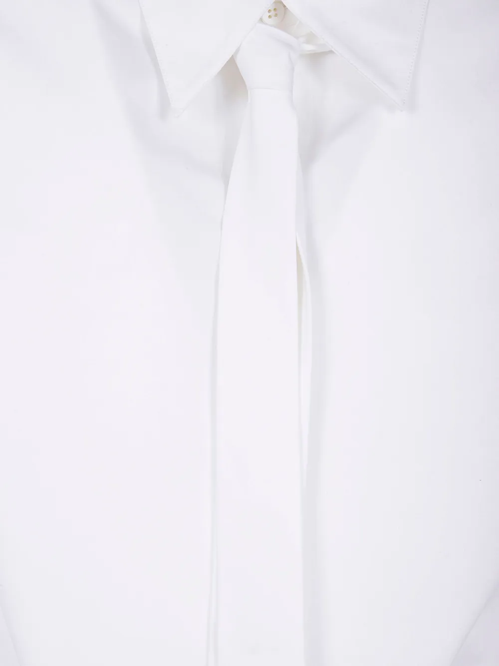  Jil Sander Tie-neck Shirt - White 